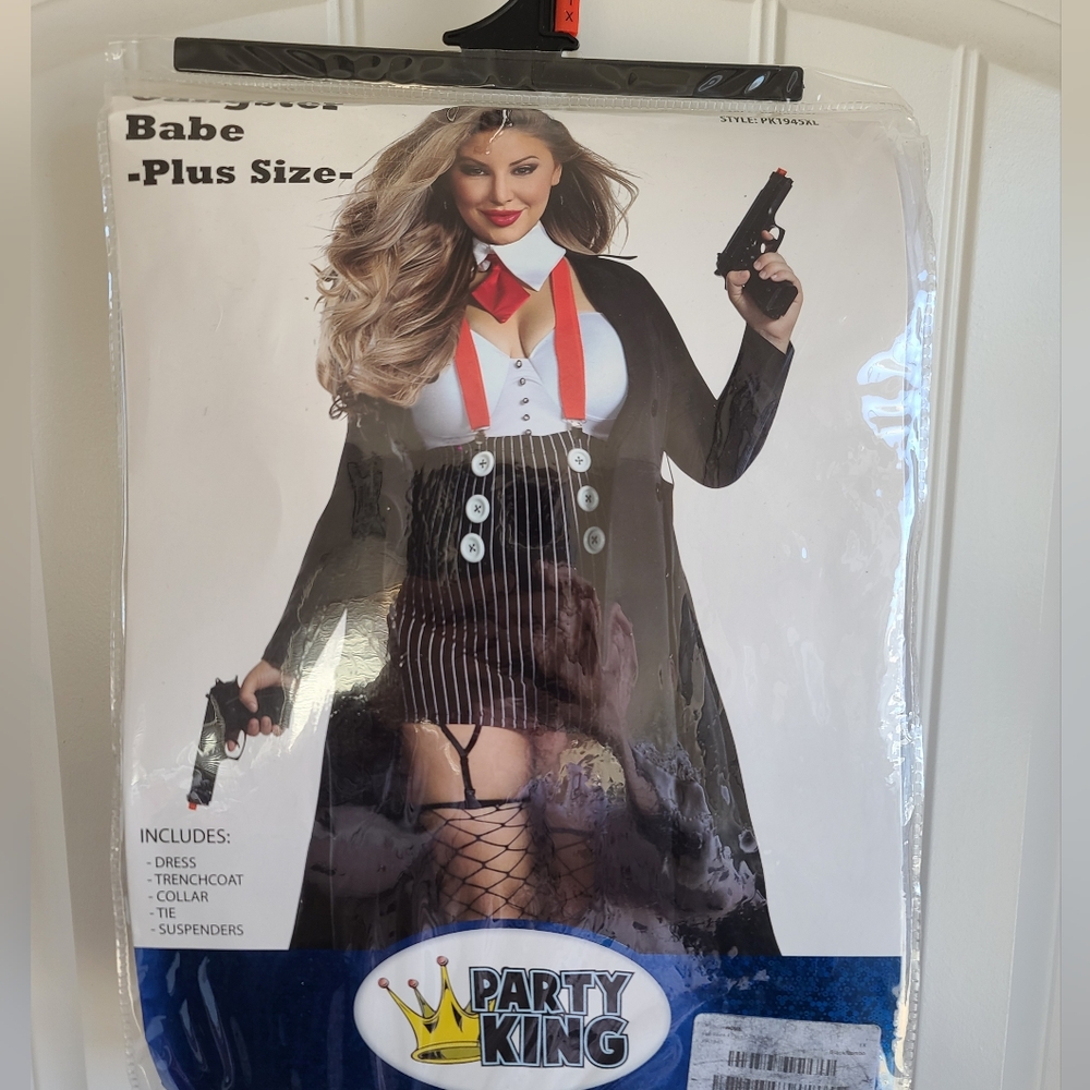 Mob Boss Adult Theme Gangster Babe Cosplay party costume 1X NEW - Picture 3 of 5